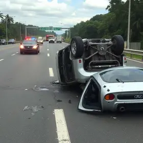 motorista gravemente ferido