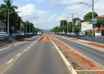 reconstrução do pavimento