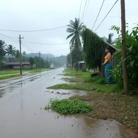 susto com o temporal